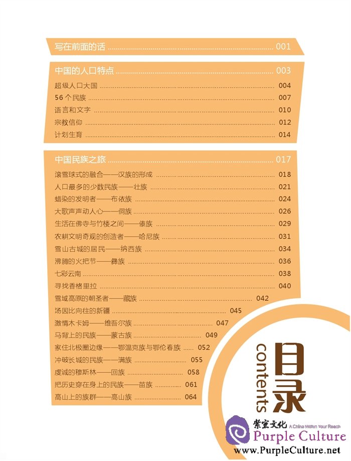 Sample pages of Meet China: 56 ETHNIC GROUPS OF CHINA (ISBN:9787561940969)