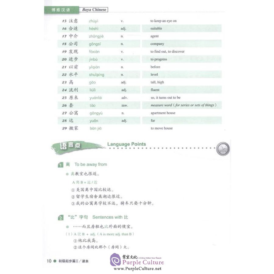 Sample pages of Boya Chinese (Second Edition) Elementary II with 1 MP3 (ISBN:9787301215395)